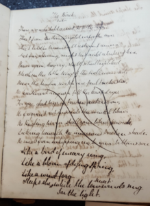 Figure 6. A. C. Swinburne’s Oxford Notebook (1859?), detail of “The Birch.” Booth Family Center for Special Collections, Georgetown University. 
