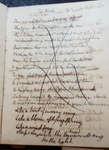 Figure 6. A. C. Swinburne’s Oxford Notebook (1859?), detail of “The Birch.” Booth Family Center for Special Collections, Georgetown University.