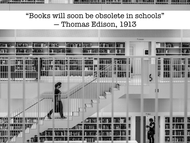 Edison on books