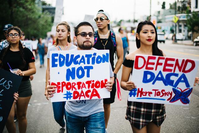 recent DACA protest (photo by Molly Allen; image source: Tribuno Del Pueblo)
