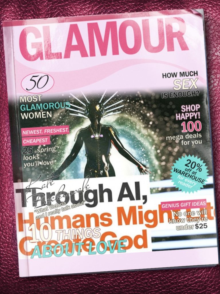 "Through AI, Human Might Literally Create God" (image source: video by Big Think (IBM) and pho.to)